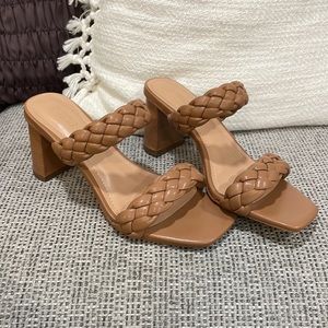 Braided Nude heels